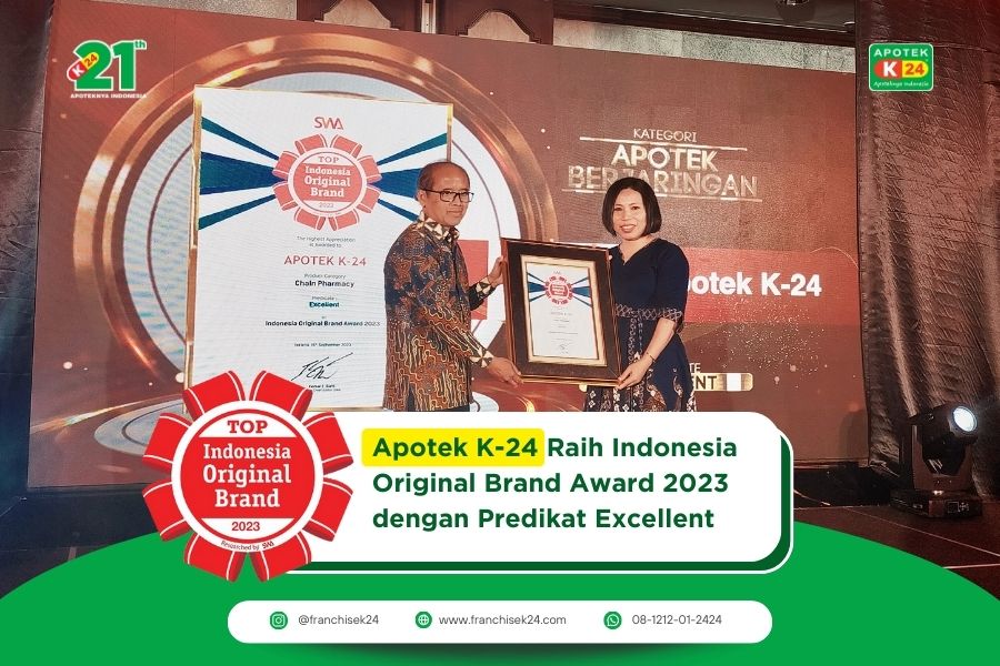 Apotek K-24 Raih Indonesia Original Brand Award 2023